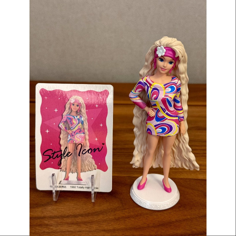 1992 Totally Hair Barbie Doll - Barbie Style Icon Series | Collectible Fashion Doll for Display & Play | Perfect for Barbie Collectors & Kids