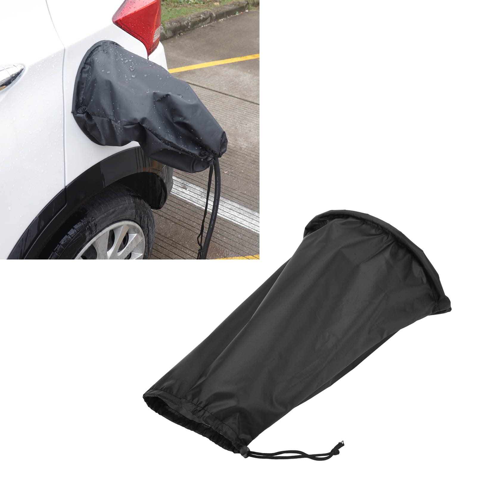Tefola Waterproof EV Charger Port Cover - Dustproof & Magnetic Electric Vehicle Charging Port Protector for Tesla, Nissan Leaf, Chevy Volt (Outdoor Use, Home & Travel Protection)