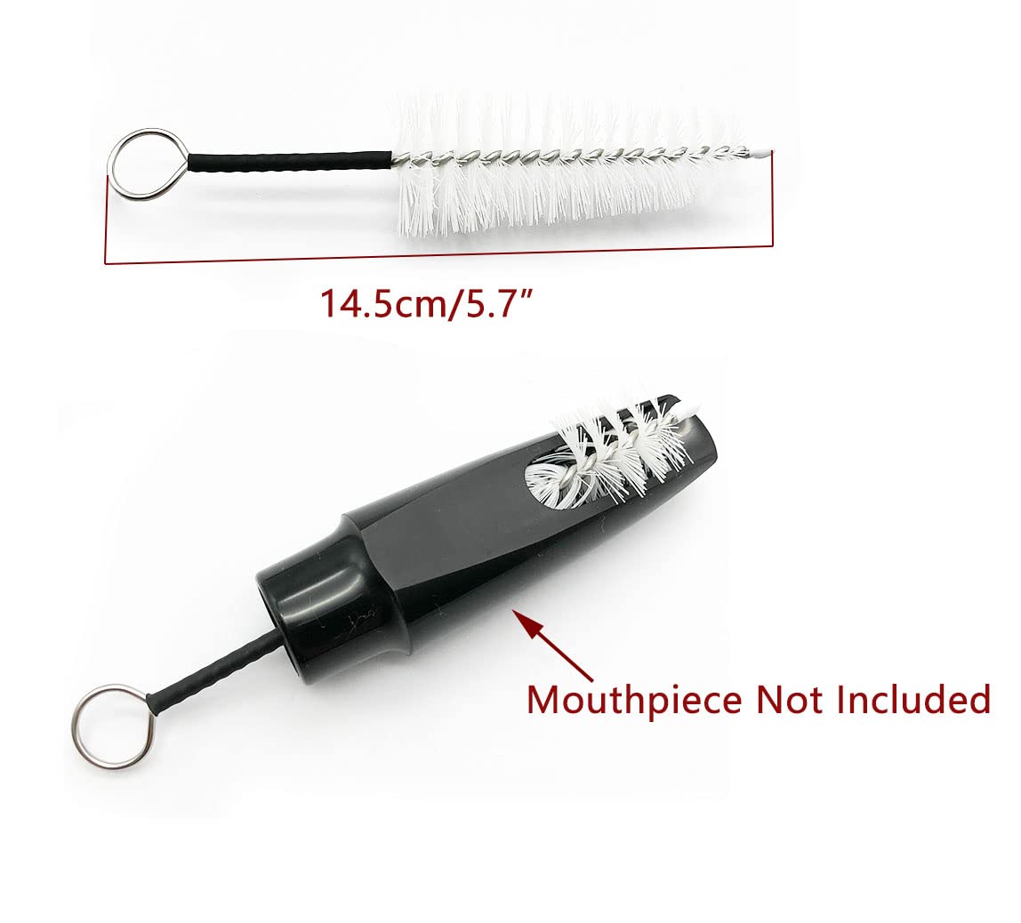 4-Piece Saxophone Cleaning Kit with Cloth, Mouthpiece Neck Swab, Tube Brush - for Alto/Tenor Sax, Clarinet, Flute & Woodwind Instruments - Perfect for Daily Maintenance & Professional Care