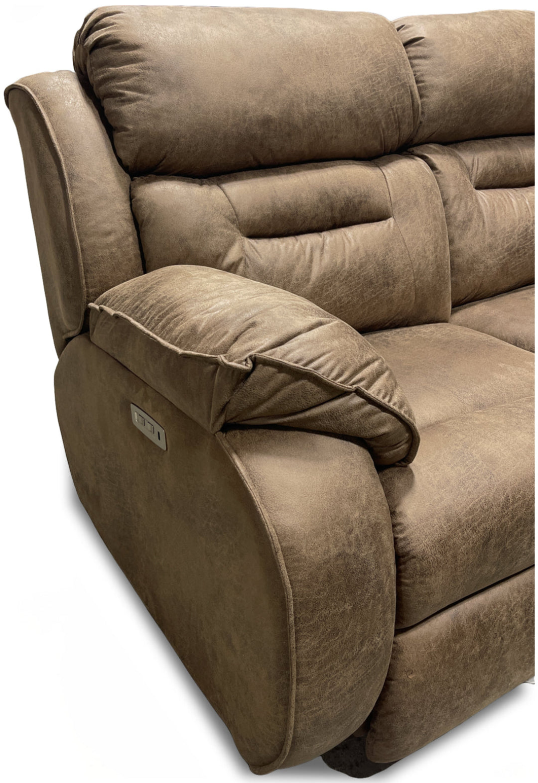 Remix Power Reclining Sofa - Modern Electric Recliner with USB Charging & Cup Holders | Perfect for Living Room, Home Theater & Family Relaxation