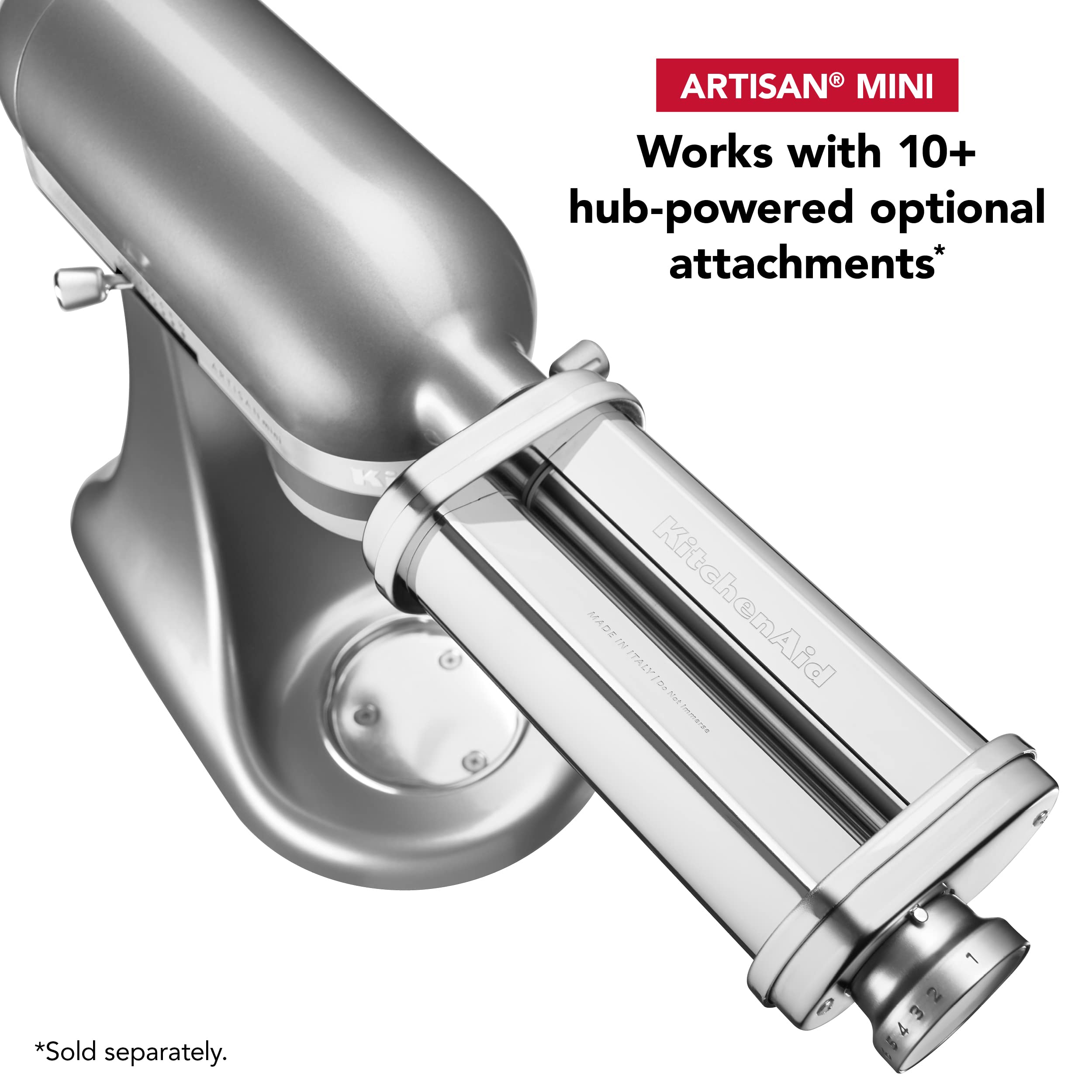 KitchenAid Artisan Mini 3.5 Quart Tilt-Head Stand Mixer - KSM3316X - Contour Silver | Compact Baking Appliance for Small Kitchens, Perfect for Cookies, Cakes & Dough | Home Baker Essential