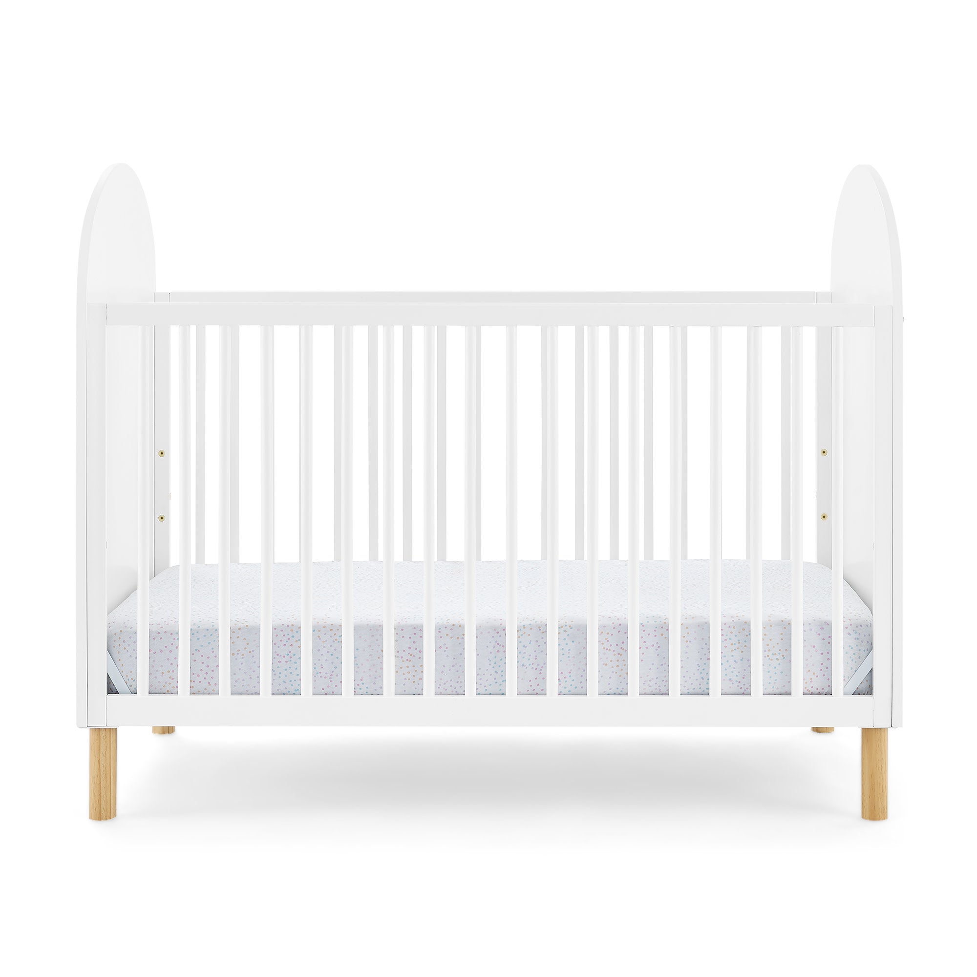 Reese 4-in-1 Convertible Baby Crib - Toddler Bed, Daybed & Full-Size Bed | Safe & Stylish Nursery Furniture for Newborns to Teens | Perfect for Small Spaces & Growing Families