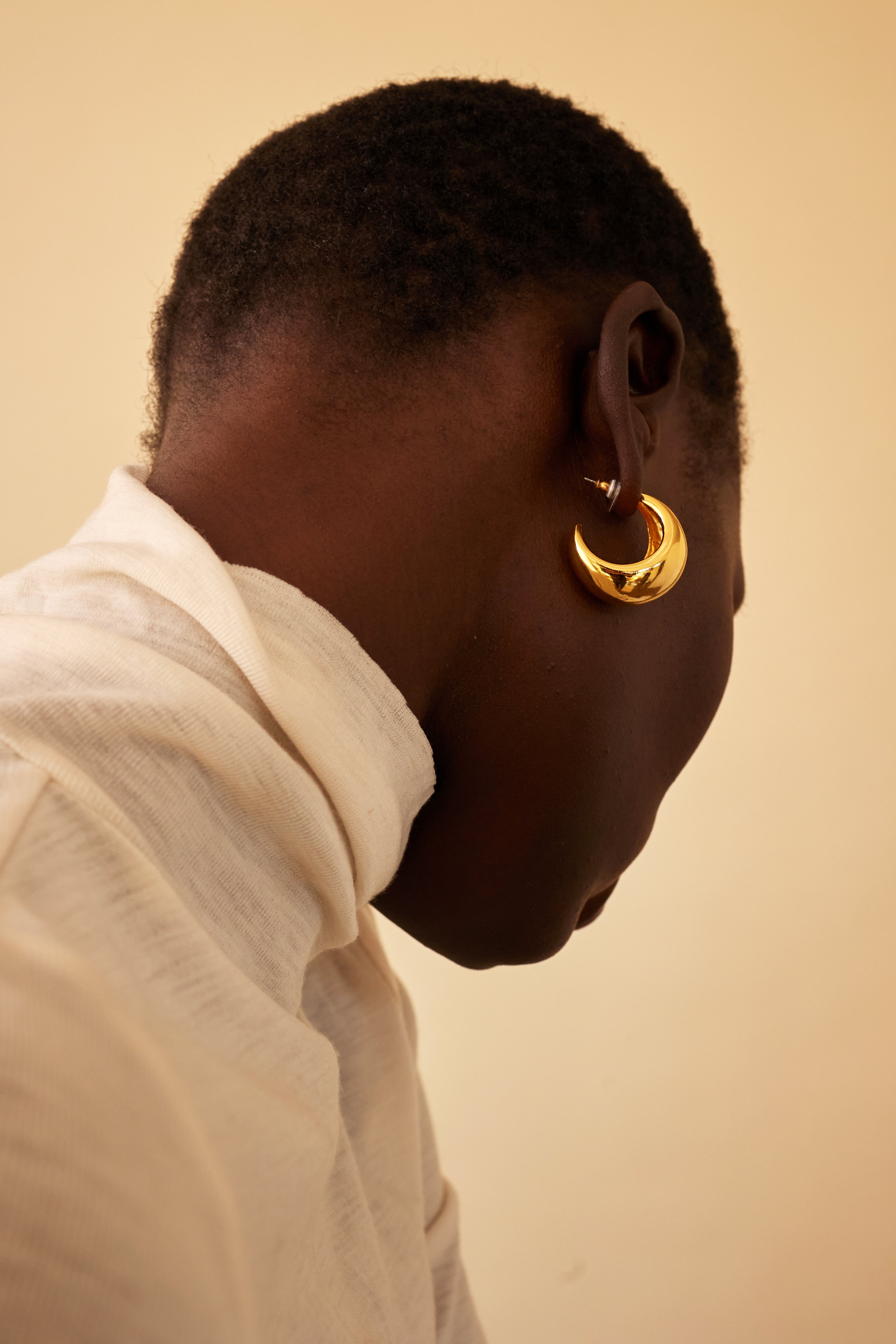 Glossy Dome Hoop Earrings for Women - Shiny Gold & Silver Statement Jewelry - Perfect for Parties, Weddings & Everyday Wear