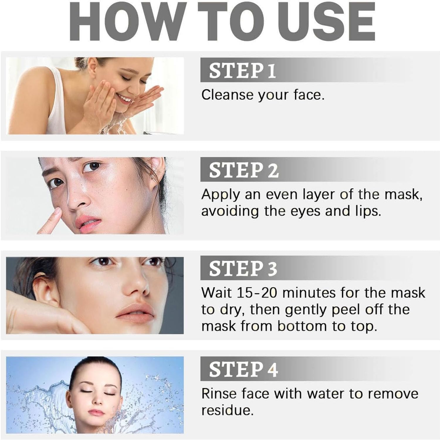 Korean Collagen Peel Off Mask - Anti-Aging, Firming & Moisturizing Facial Mask for Wrinkle Reduction & Skin Tightening | Deep Penetrating Collagen Treatment for Glowing Skin - Perfect for Nighttime Skincare Routine & Spa Days