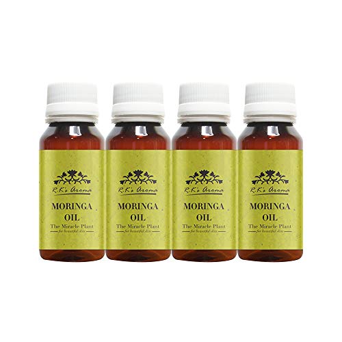 Premium 100% Pure Cold Pressed Moringa Carrier Oil for Skin Care, Hair Growth & Massage | Natural, Undiluted & Chemical-Free | 50ml (Pack of 4) | Perfect for DIY Beauty Recipes, Aromatherapy & Relaxation