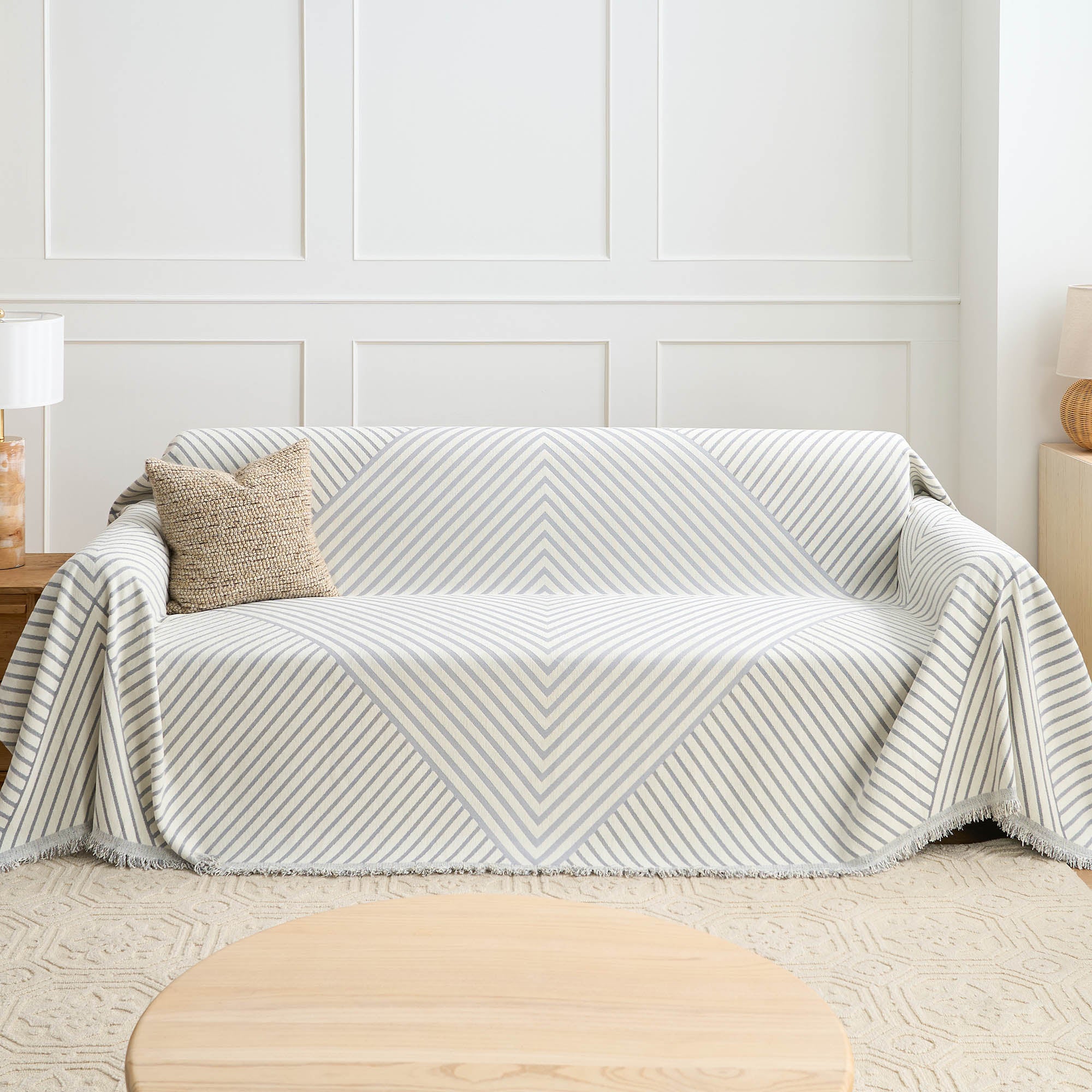 Stylish Mystic Mirage Sofa Cover - Soft, Durable & Washable - Perfect for Living Room, Bedroom & Home Decor