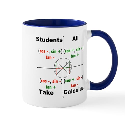 White/Navy Inside - All Students Take Calculus Mug