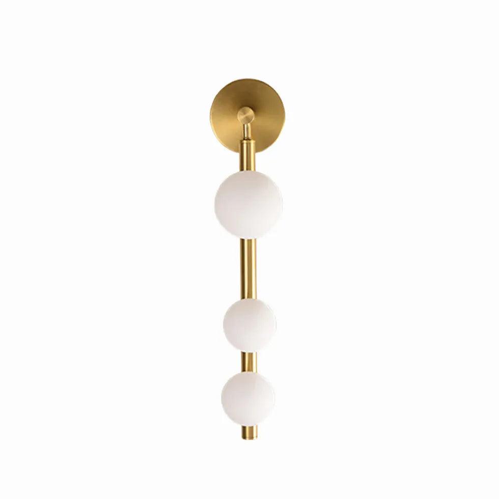 Modern Multi Globe Glass Wall Light - Sleek Contemporary Lighting for Living Room, Bedroom, and Hallway Decor