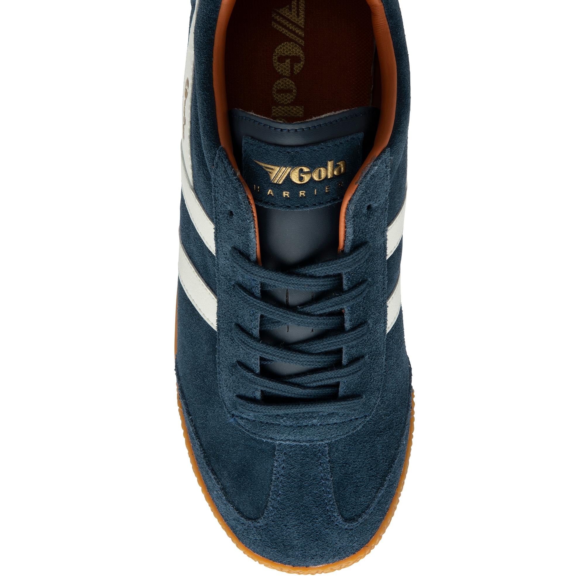 Gola Men's Harrier Blue Sneakers - Lightweight Running Shoes for Men | Casual Walking & Gym Workouts | Comfortable Athletic Footwear for Everyday Wear