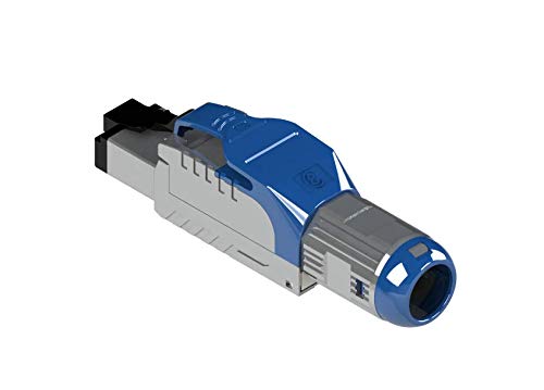 Tool Free Shielded RJ45 Cat 8 Ethernet Connector Plug (12 Pack) - High Speed Network Cable Termination for Home Office, Gaming & Data Centers