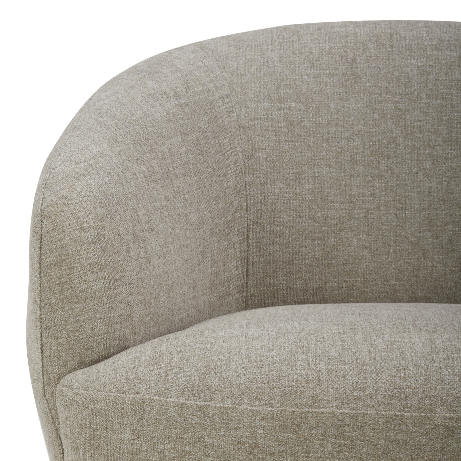 Premium Pod Swivel Lounge Chair - Soft Pebble Chenille Upholstery, 360° Rotation, Modern Accent Chair for Living Room, Bedroom & Office - Perfect for Relaxing, Reading & Lounging