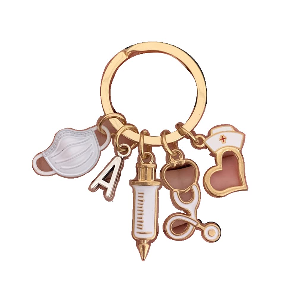 Premium Medical Keychain Set - Stethoscope, Syringe & Face Mask Charm - Perfect Nurse & Doctor Gift - Great for Scrubs, ID Badges & Keyrings - Ideal for Healthcare Workers & Students