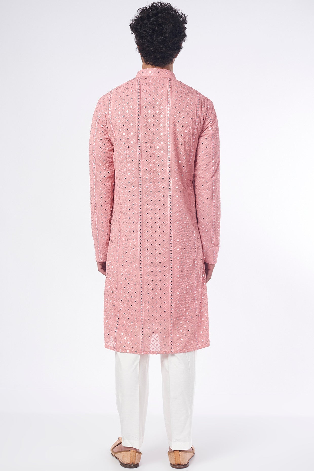 Elegant Pink Embroidered Kurta for Women - Traditional Indian Tunic Top for Festivals & Parties - Perfect for Diwali, Weddings & Special Occasions