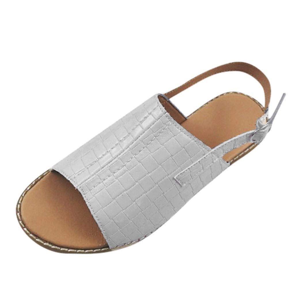 Women's Clear Strap Low Heel Beach Sandals - Comfortable Summer Casual Shoes for Walking, Travel, and Vacation Outfits