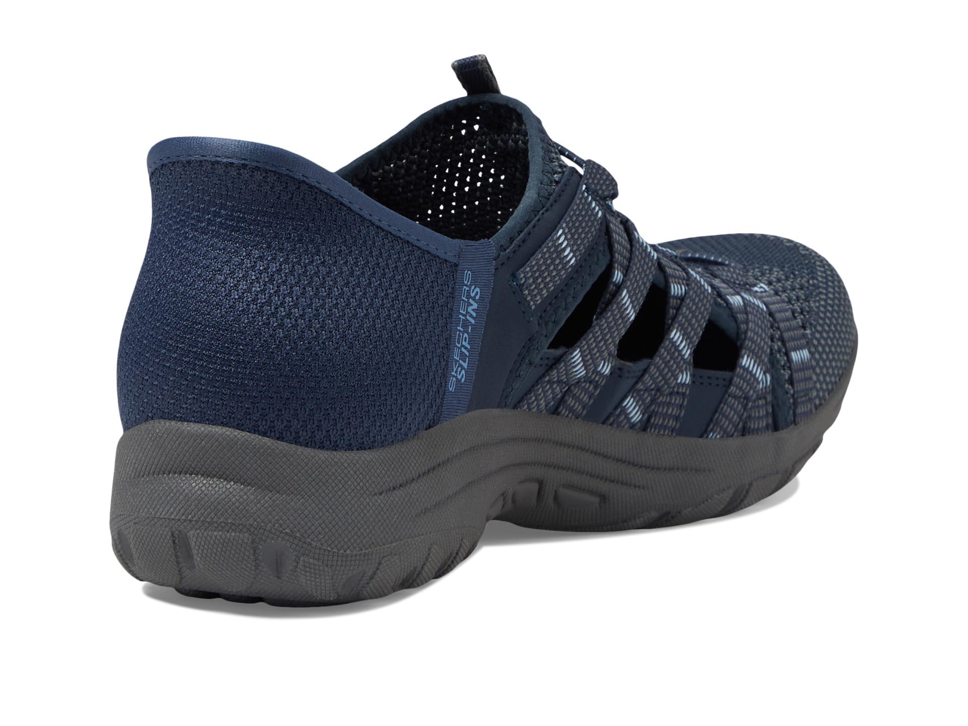 Skechers Women's Slip-Ins Reggae Fest 2.0 Sneakers - Comfortable Casual Shoes in Neap Tide Gray | Perfect for Walking, Travel & Everyday Wear