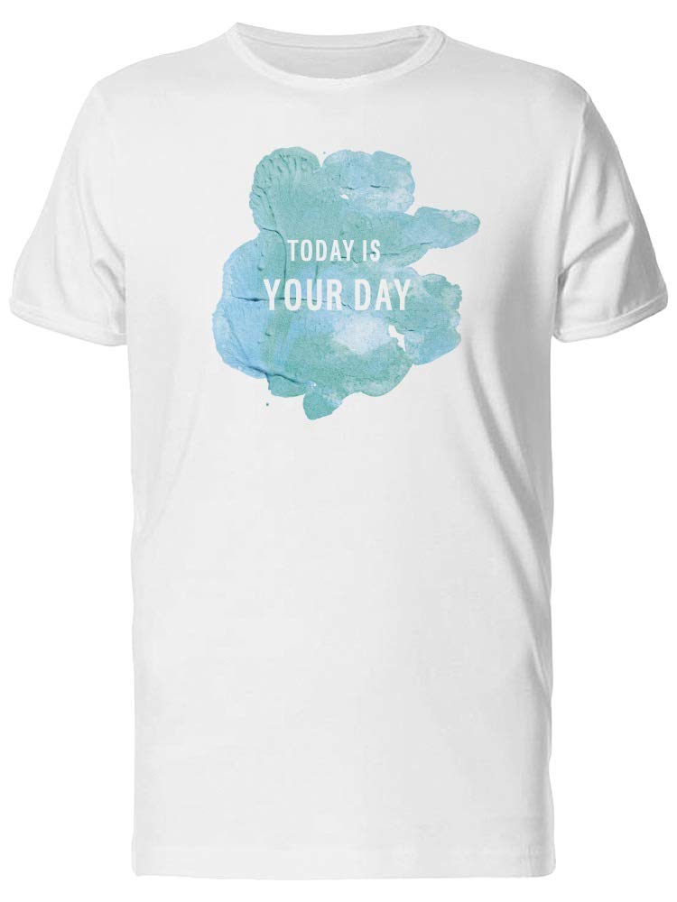 Motivational 'Today Is Your Day' T-Shirt for Men - Inspirational Casual Wear for Gym, Work & Everyday Confidence