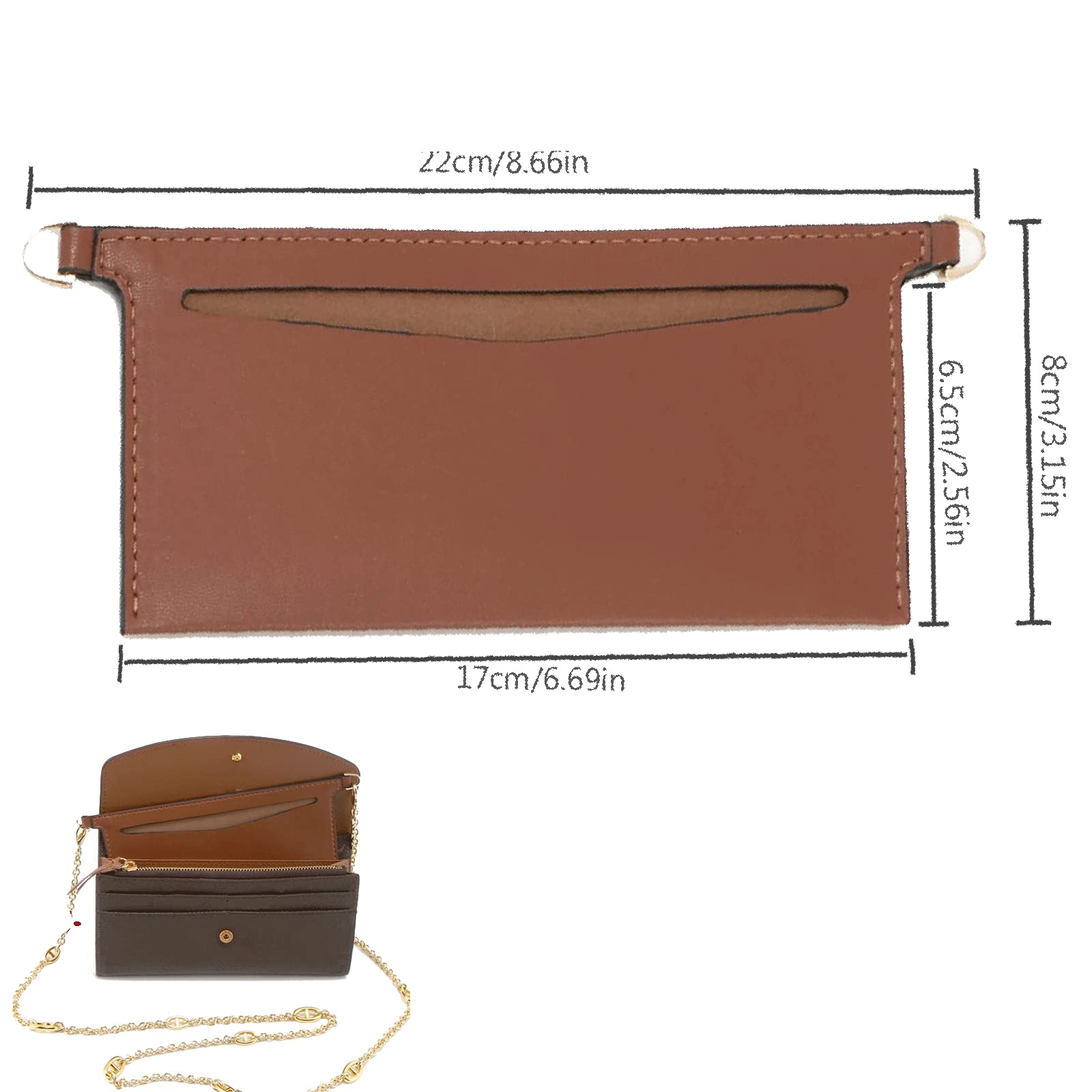 Lckaey Sarah Purse Kit - Detachable Insert Organizer Bag with Emily Wallet, Crossbody Shoulder Bag for Women | Perfect for Travel, Work, and Everyday Use