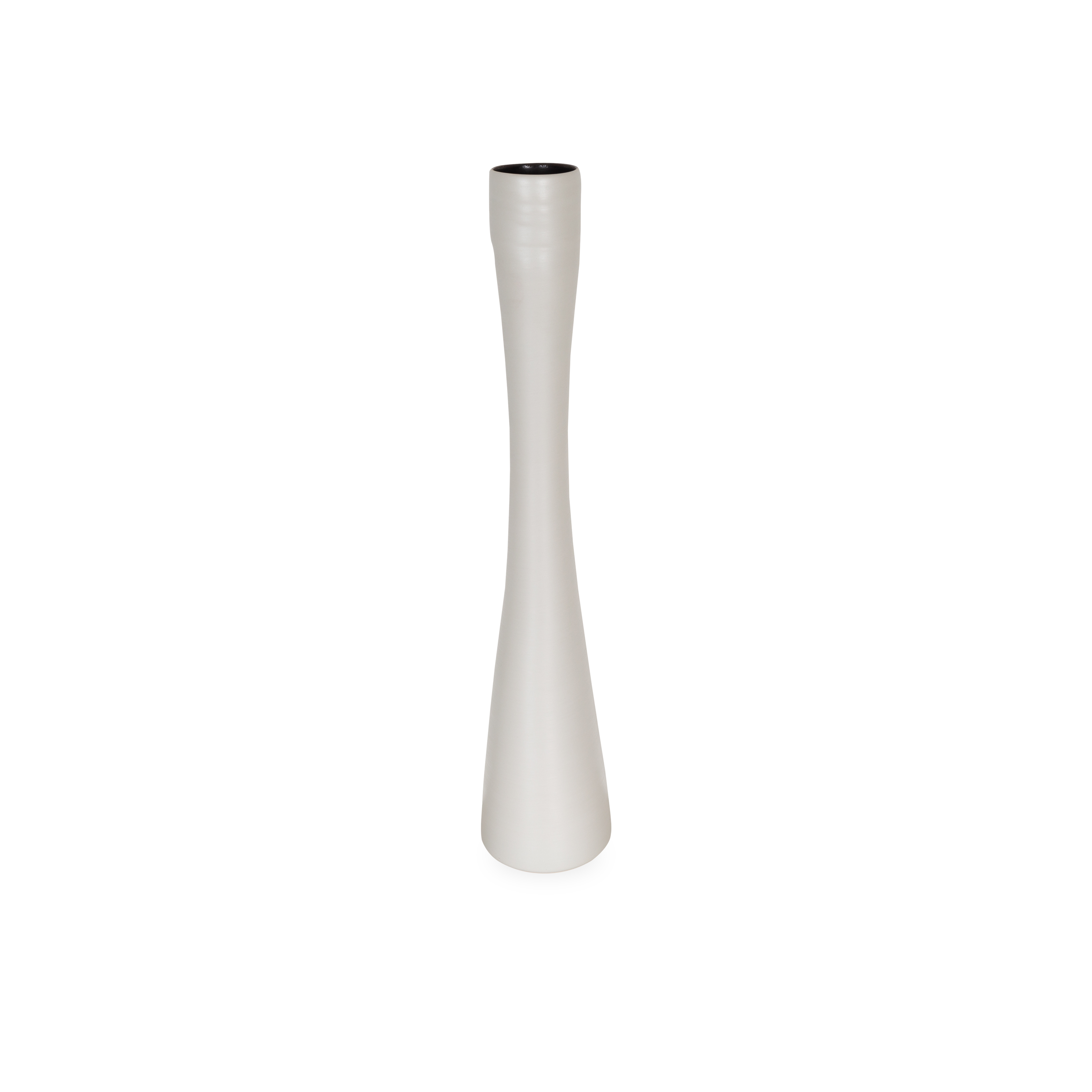 Elegant Linen Flute Vase - 24 Inch Tall Home Decor for Living Room, Dining Table, and Wedding Centerpieces