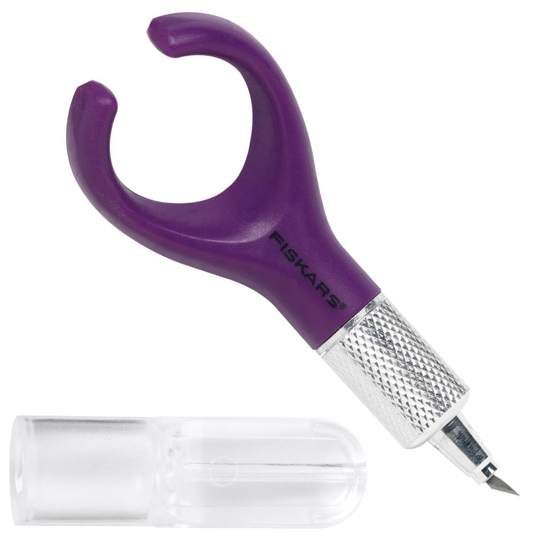 Fiskars Fingertip Swivel Detail Knife - Precision Crafting & Hobby Tool for Artists, DIY Projects & Model Making | Ergonomic Rotary Blade for Detailed Cutting, Scrapbooking & Paper Crafts