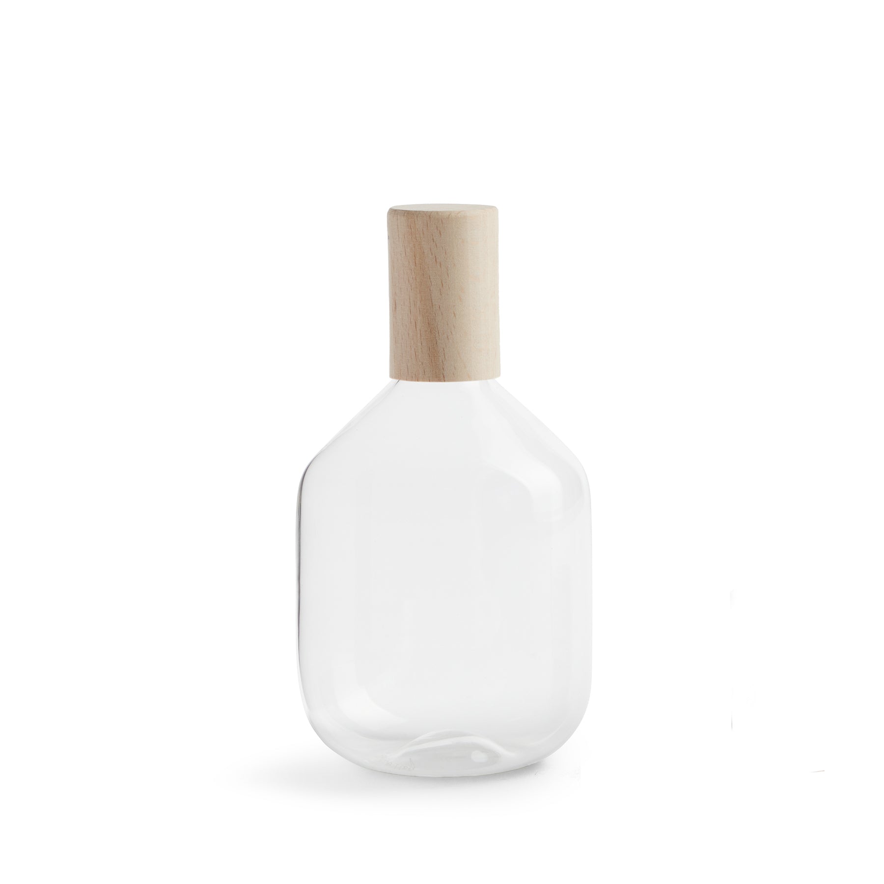 Clear Glass Trulli Tall Bottle - Perfect for Water, Juice, or Wine Storage at Home, Office, or Parties