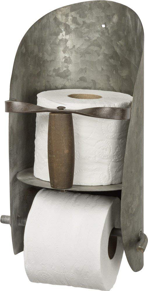 Stainless Steel Scoop Toilet Paper Holder - Rustproof Bathroom Tissue Roll Dispenser for Home, Office & RV - Easy Install & Space Saving Design
