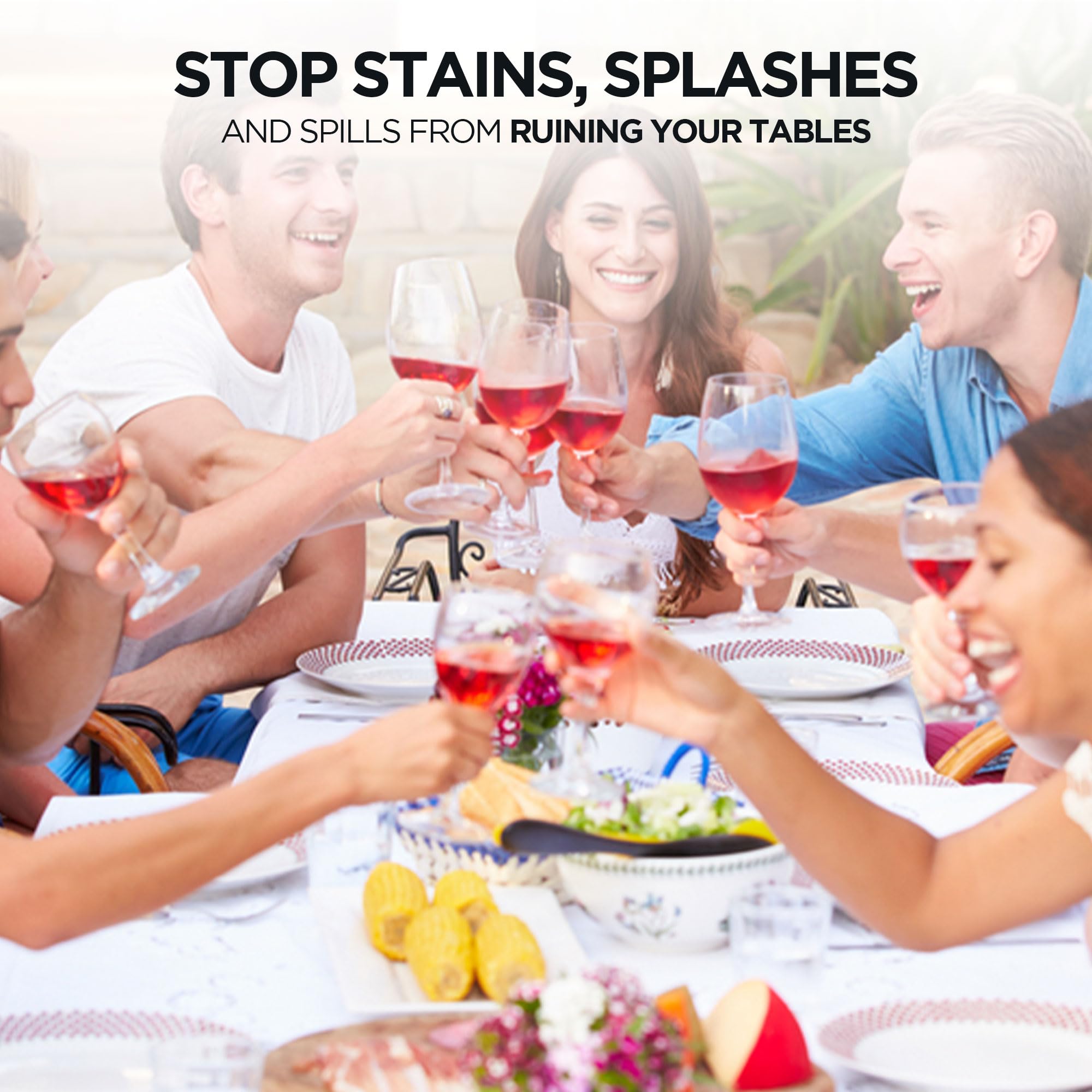 NORZEE 16-Pack Premium Red Disposable Plastic Tablecloth 54x108 Inch - Decorative Rectangle Table Cover for Parties, Picnics, BBQs & Events - Waterproof & Wrinkle-Resistant Plastic Tablecloths for Dining Tables, Banquets & Outdoor Gatherings