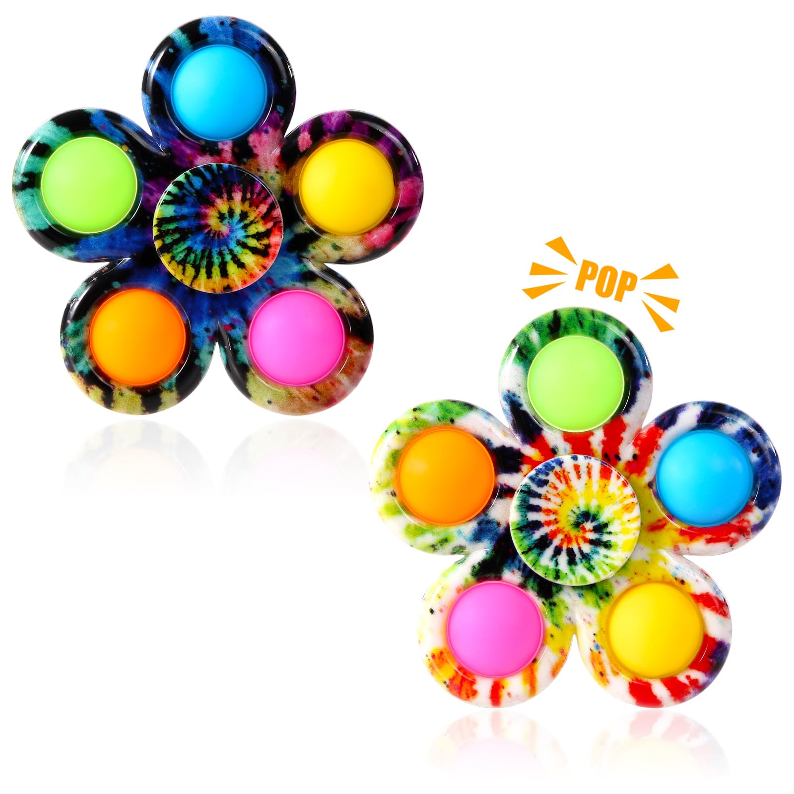 Gigilli Fidget Spinners 2 Pack - Sensory Toys for Kids Ages 1-12, ADHD & Autism Stress Relief Toys for Boys & Girls - Perfect for Easter Basket Stuffers, Classroom Prizes, Birthday Gifts & Anxiety Relief