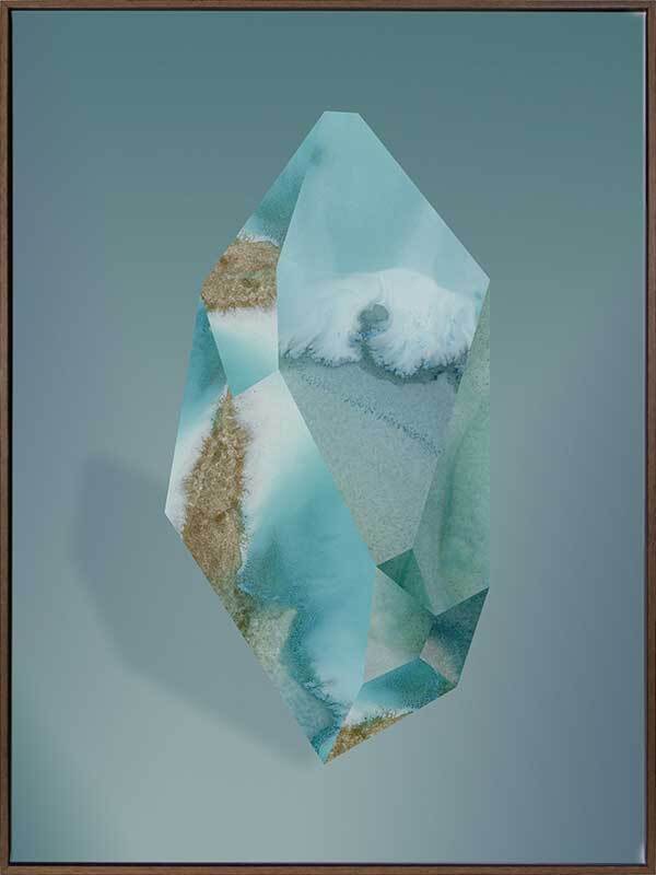 Amazonite Canvas Art Print - Handmade Nature Inspired Wall Decor for Home & Office - Perfect for Living Room, Bedroom, or Gift