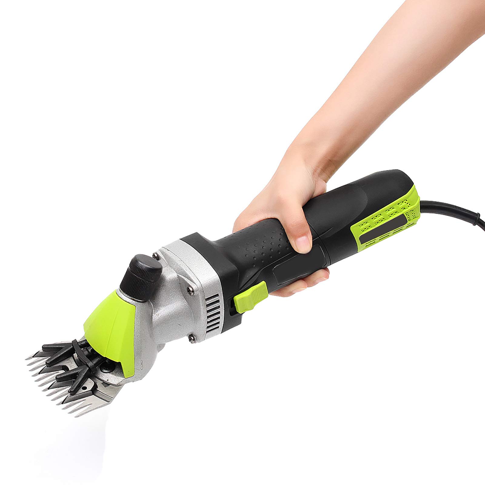 850W Electric Sheep Shearing Machine - 6-Speed Adjustable Wool Clippers with 13 Teeth Straight Blade (US/UK/EU/JP Plug) & Suitcase - Perfect for Livestock Grooming, Wool Harvesting, and Farm Animal Care