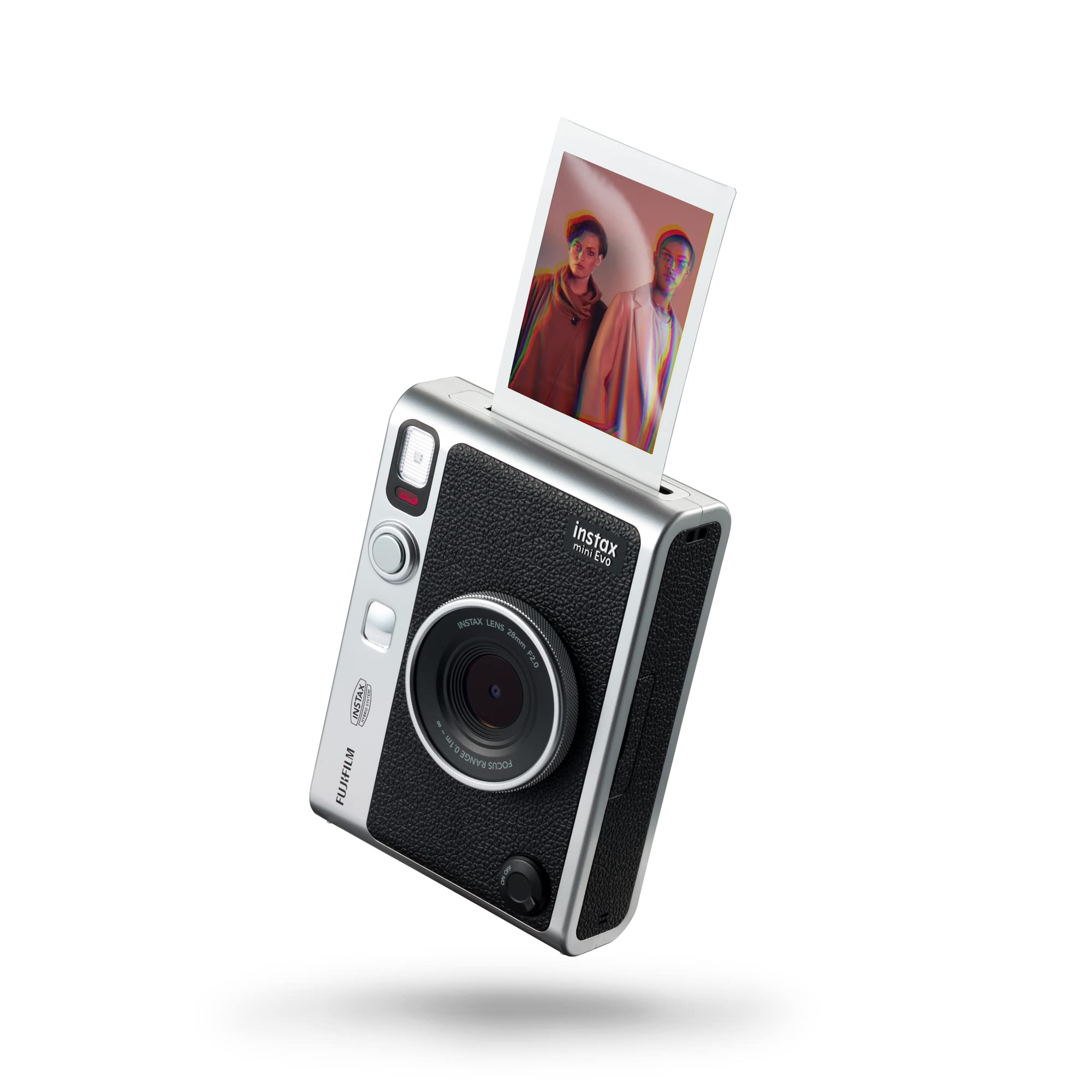Instax Mini EVO Instant Camera - Black with USB-C Charging | Perfect for Travel, Parties & Capturing Memories