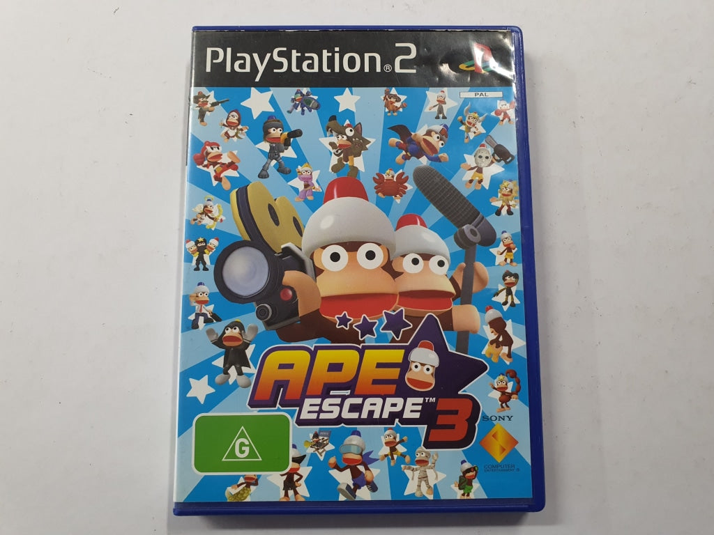 Ape Escape 3 PS2 Game - Complete with Original Case & Manual - Perfect for PlayStation 2 Collectors and Retro Gaming Enthusiasts