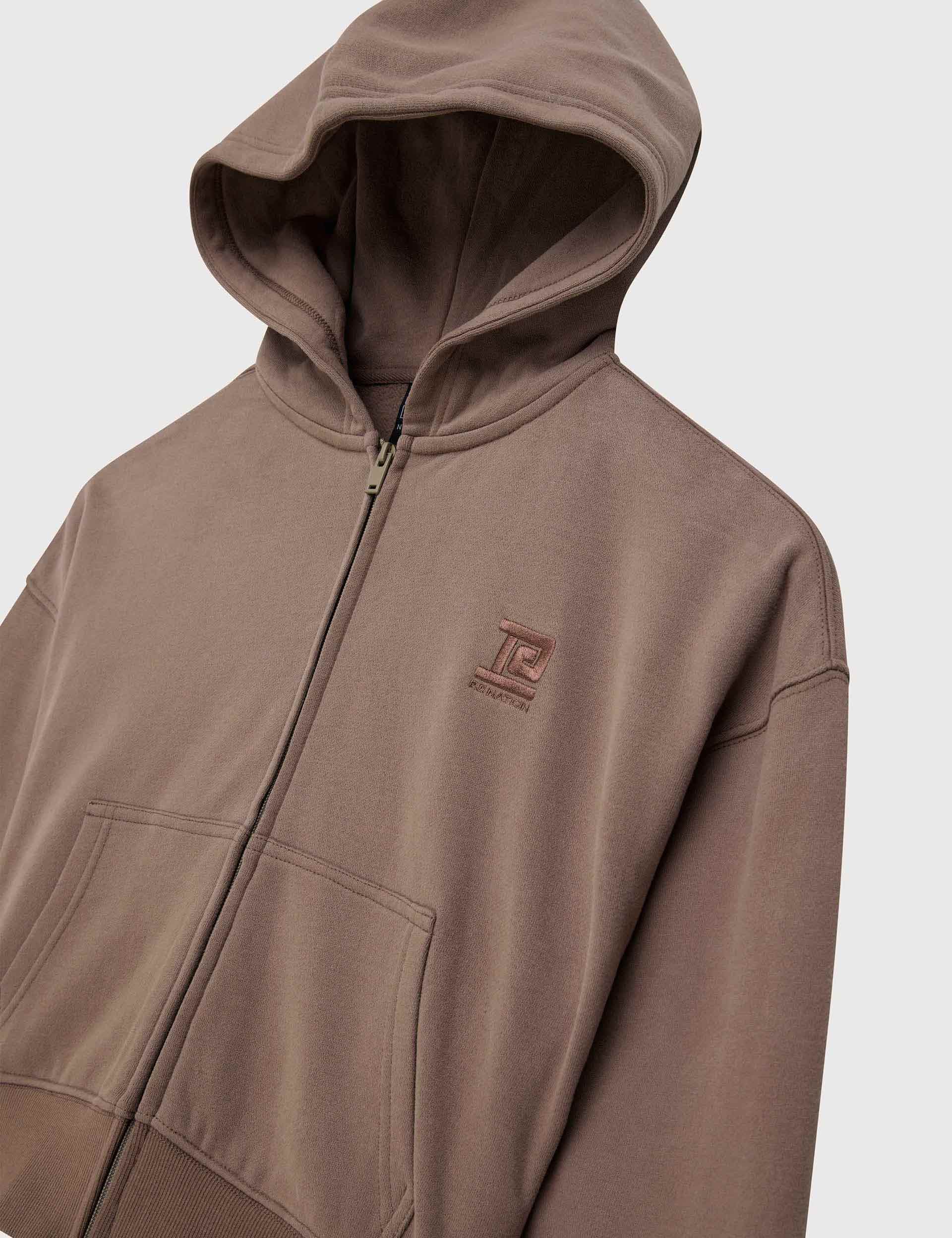 Adventure Zip Through Taupe - Lightweight Waterproof Jacket for Hiking, Camping & Outdoor Activities