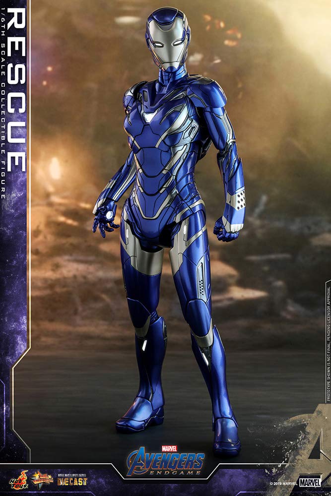Avengers Endgame 1/6 Scale Diecast Iron Man Rescue Figure - Movie Masterpiece Collectible for Display & Gift Giving