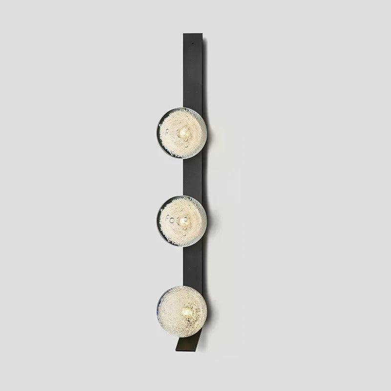 Modern Soot Glass Bedside Wall Lamp - Dimmable LED Night Light for Bedroom, Nursery & Reading Nook - Warm White Ambient Lighting for Relaxation & Sleep