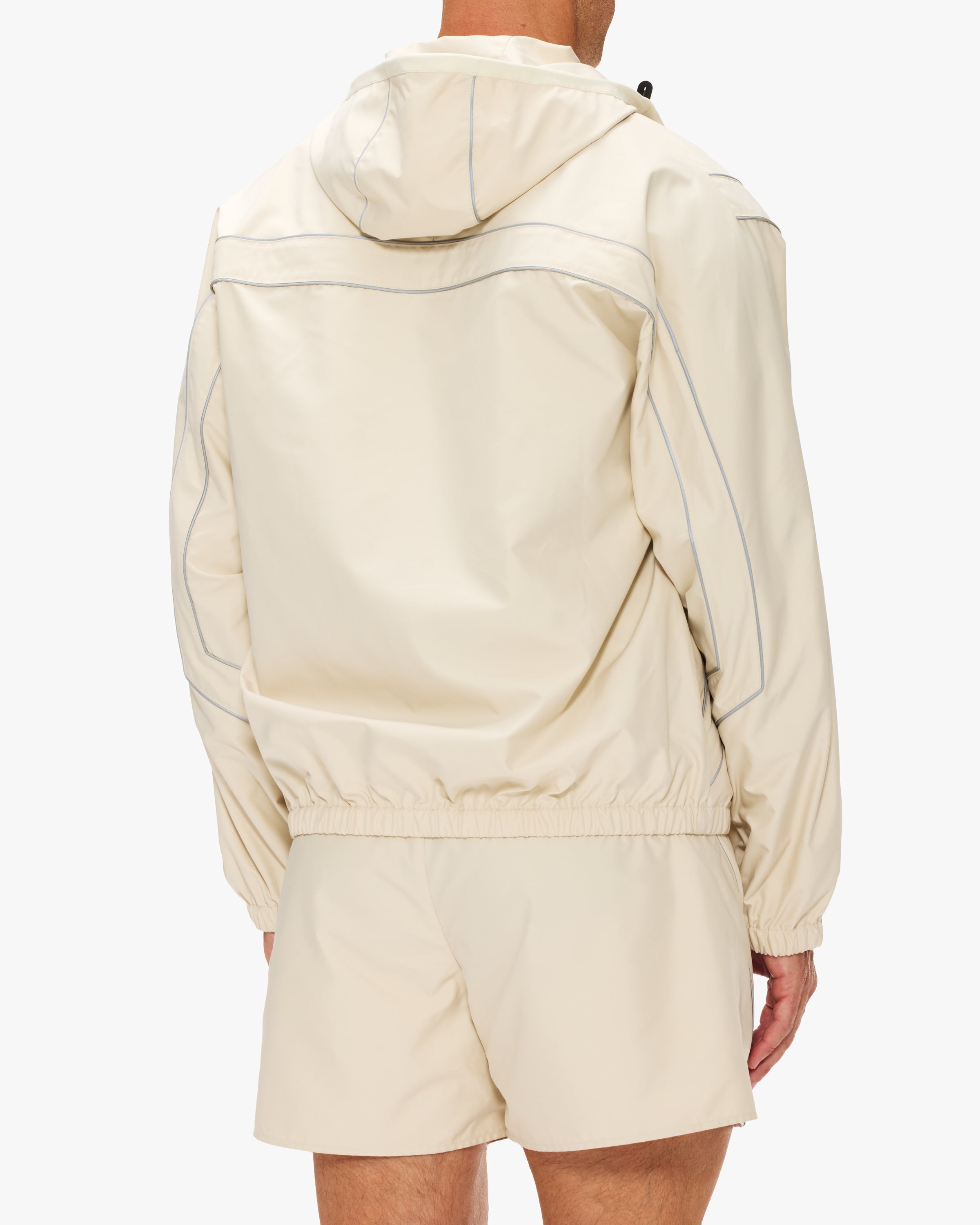 John Elliott Panelled Nylon Anorak Jacket - Lightweight Waterproof Windbreaker for Men | Perfect for Outdoor Hiking, Travel & Urban Streetwear
