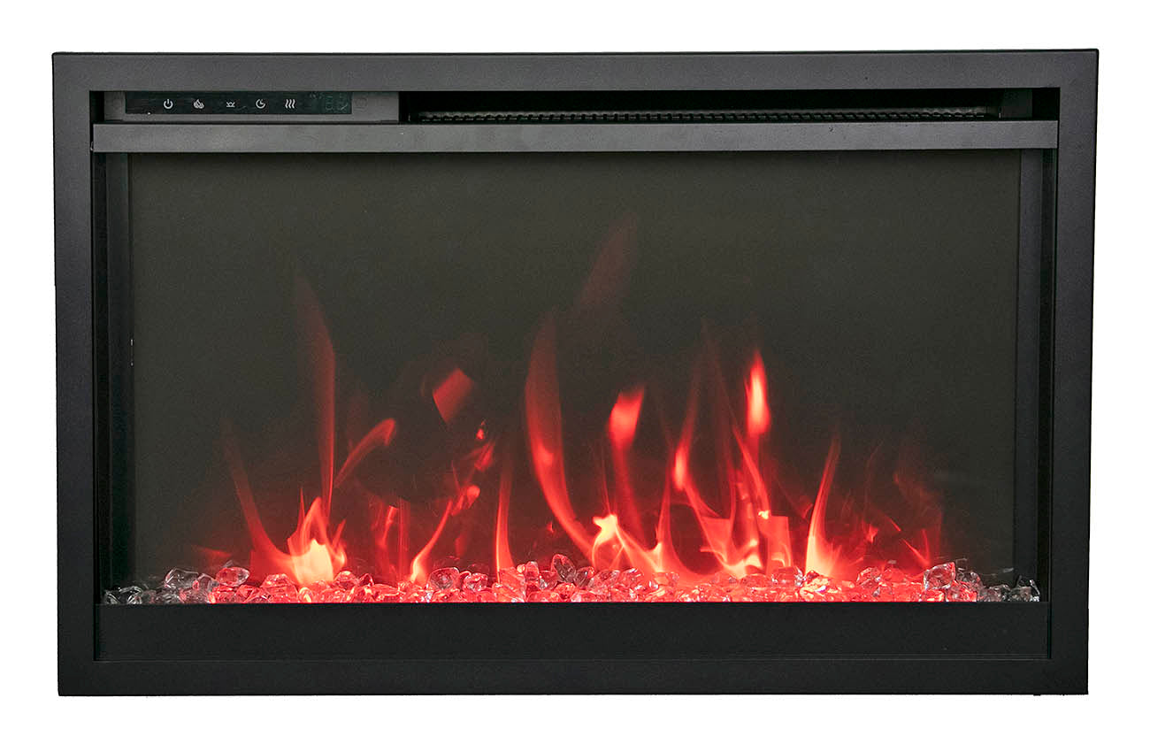 Amantii TRD XS 33 Smart Ultra Slim Electric Fireplace Insert - Perfect for Modern Living Rooms & Bedrooms