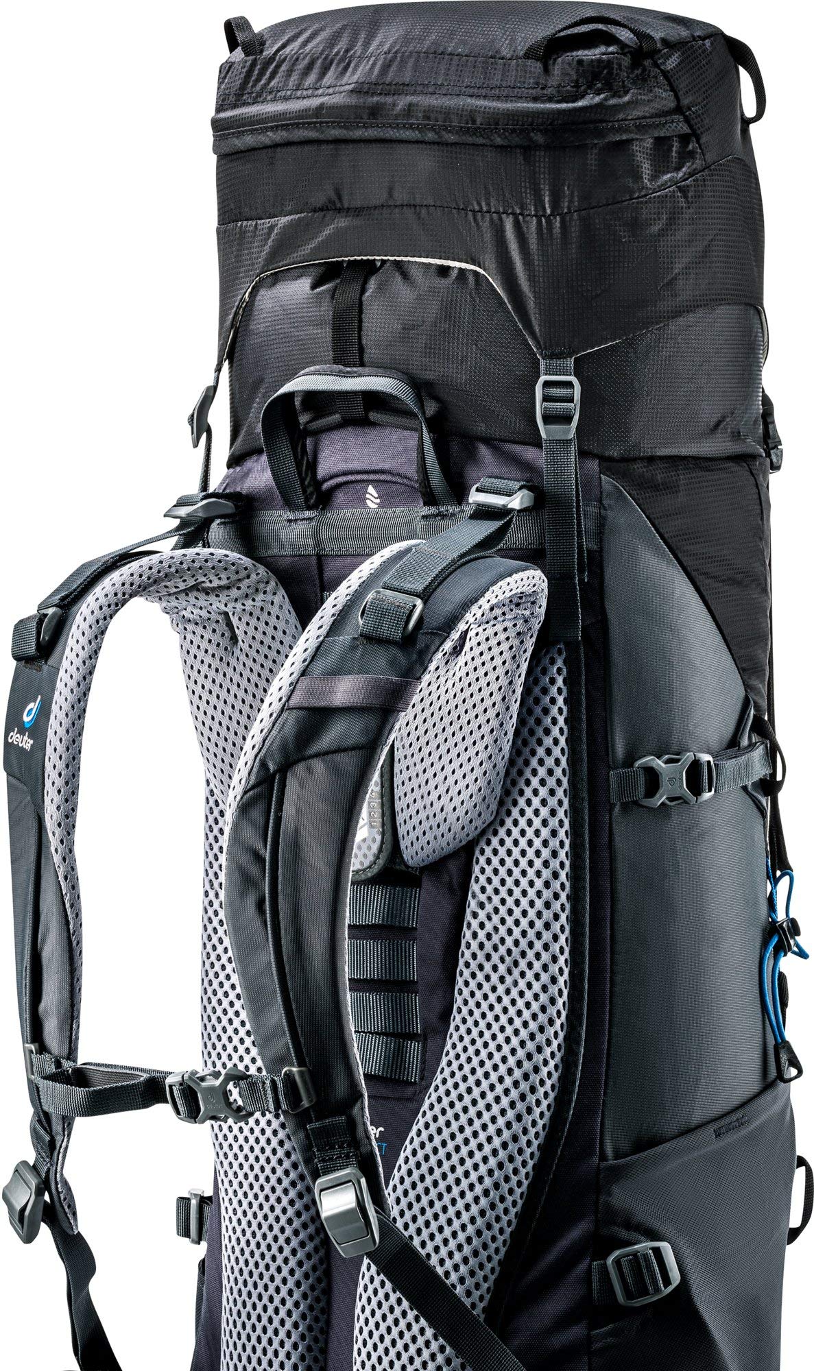 Deuter Men's Casual Daypack Backpack - Lightweight Hiking Day Pack for Travel, Work & School - Durable Black-Graphite One Size Backpack for Outdoor Adventures & Daily Commute