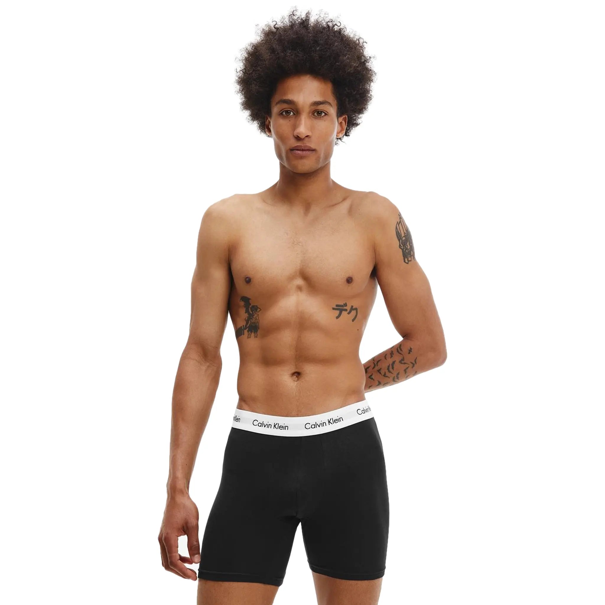 Calvin Klein Men's 3-Pack Boxer Briefs - White, Black, Grey - Soft Cotton Underwear for Everyday Comfort & Support | Perfect for Workout, Travel & Daily Wear