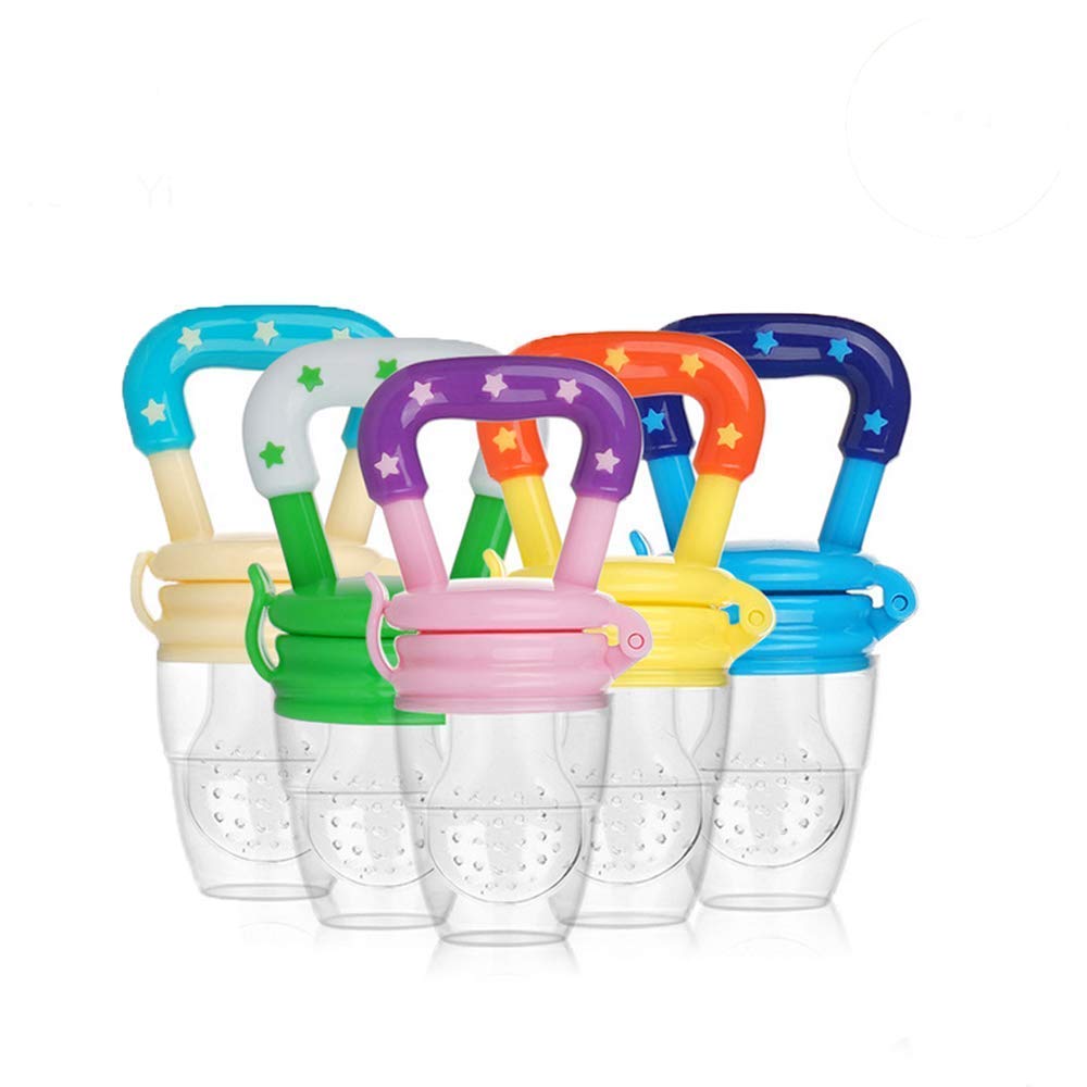 BPA-Free Silicone Baby Fruit Feeder & Food Nibbler - Safe Pacifier for Infants & Toddlers - Perfect for Teething, Snacks & First Solid Foods - Ideal for Home, Travel & Daycare Use