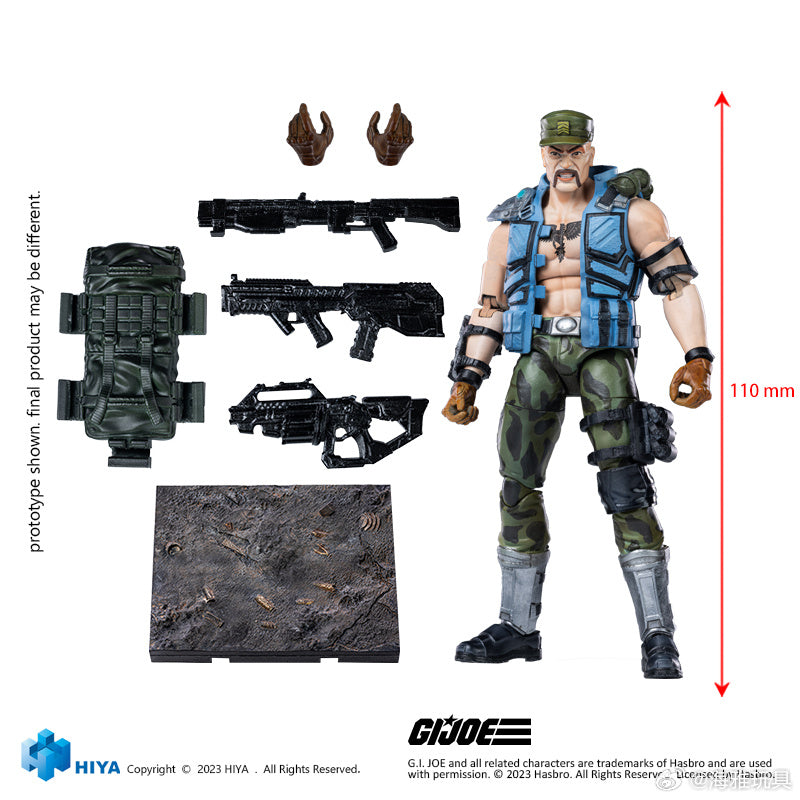 1/18 Scale HIYA 4-Inch G.I. Joe Gung Ho Action Figure - Exquisite Mini Collectible Series for Display & Play | Perfect for Collectors, Gift Giving & Diorama Scenes