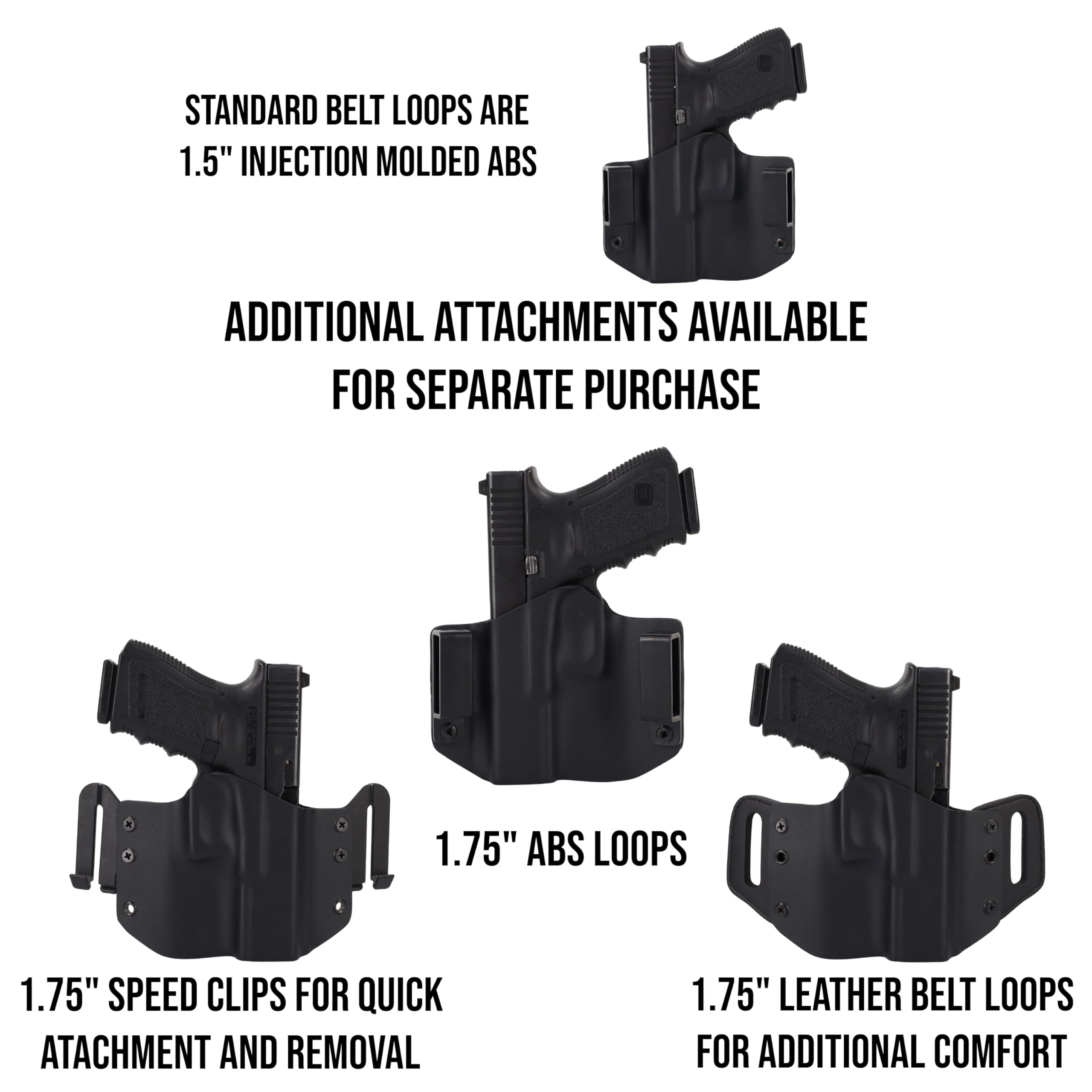 Premium Black Carbon Fiber OWB Holster for Stoeger STR-9SC - Left Hand Draw - Perfect for Concealed Carry & Tactical Training