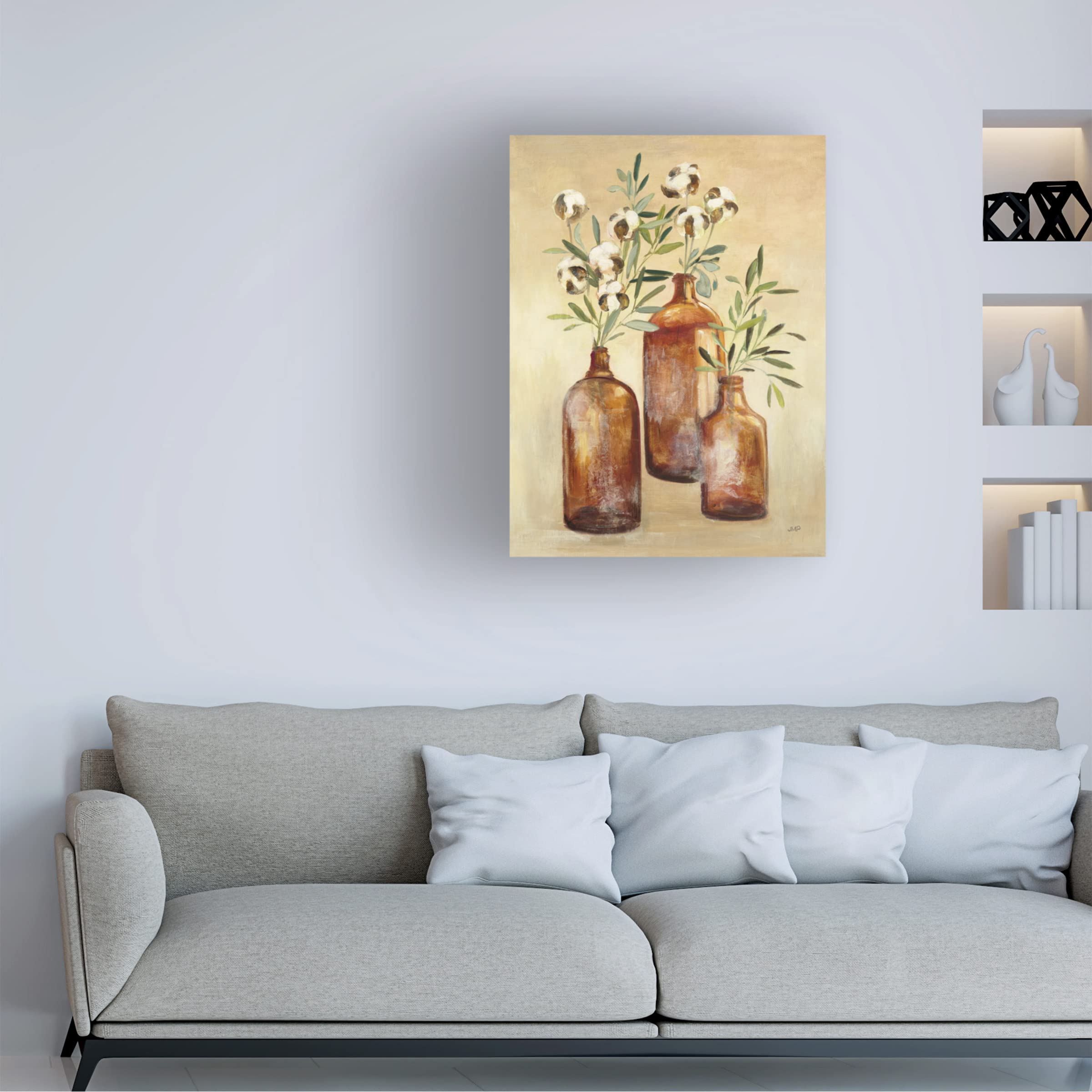 Julia Purinton 'Cotton Still Life III' Canvas Wall Art Print - Modern Home Decor for Living Room, Bedroom & Office