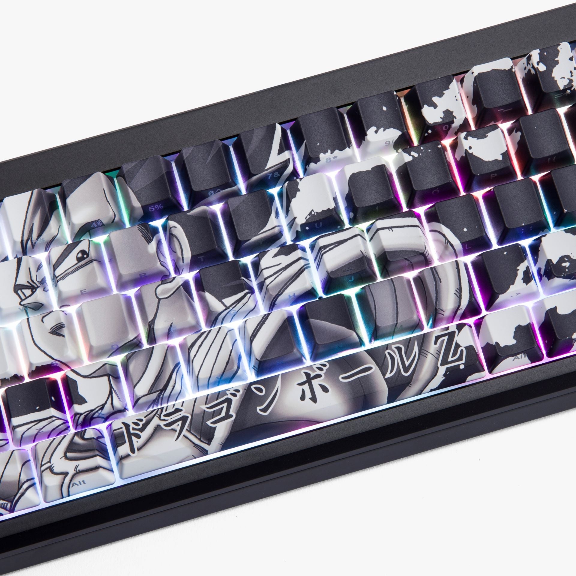 DBZ x HG Summit 65 Mechanical Keyboard - Vegeta Dragon Ball Z Edition - Perfect for Gaming, Typing & Anime Fans Workspace Setup