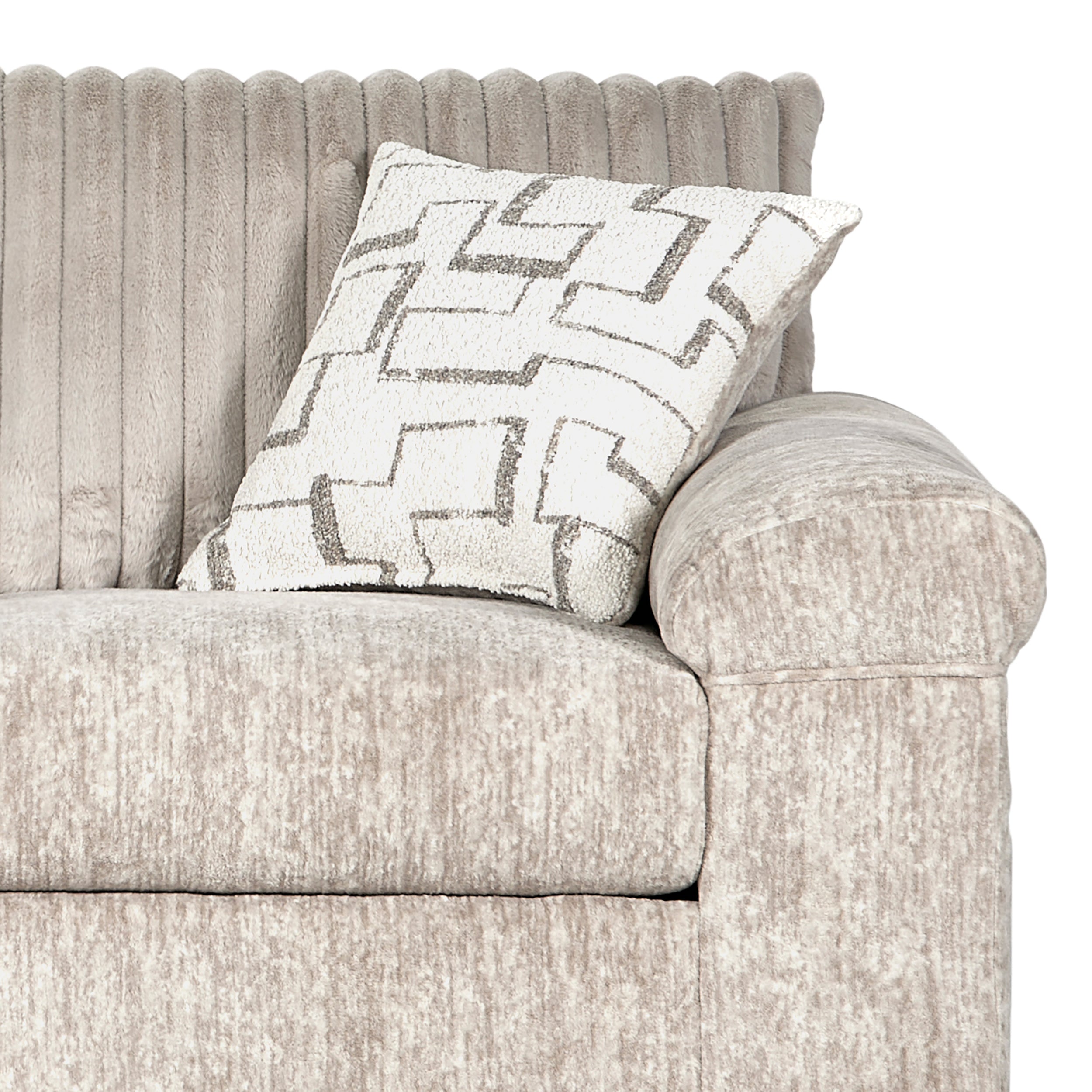 Roundhill Furniture Nason Wide Wale Corduroy Loveseat - Soft & Durable Upholstered Sofa for Living Room, Small Space & Apartment Decor