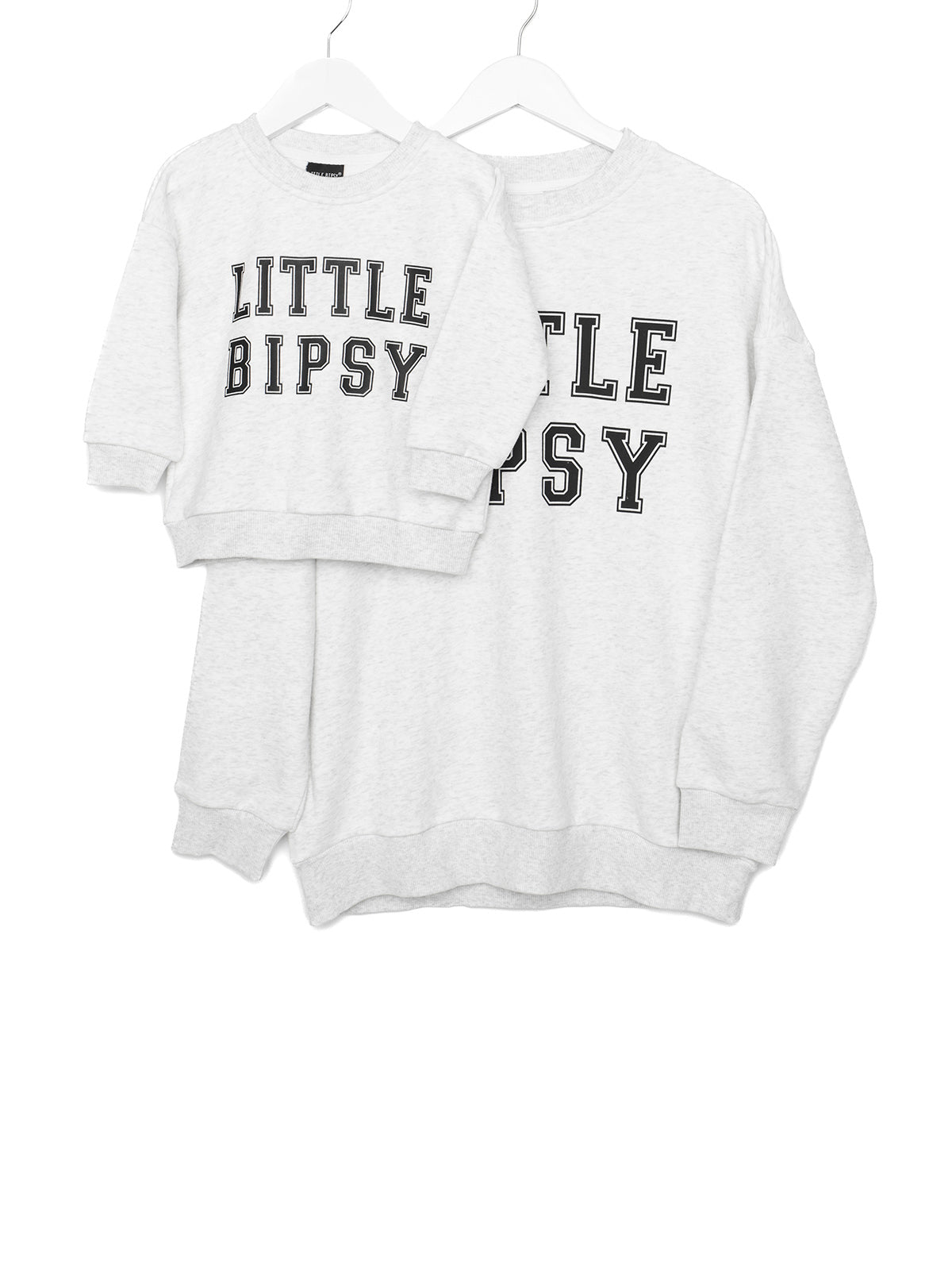 LB Collegiate Crewneck Sweatshirt - Soft Grey Cotton Pullover for Men & Women | Casual Wear, Street Style, College Outfit, Loungewear