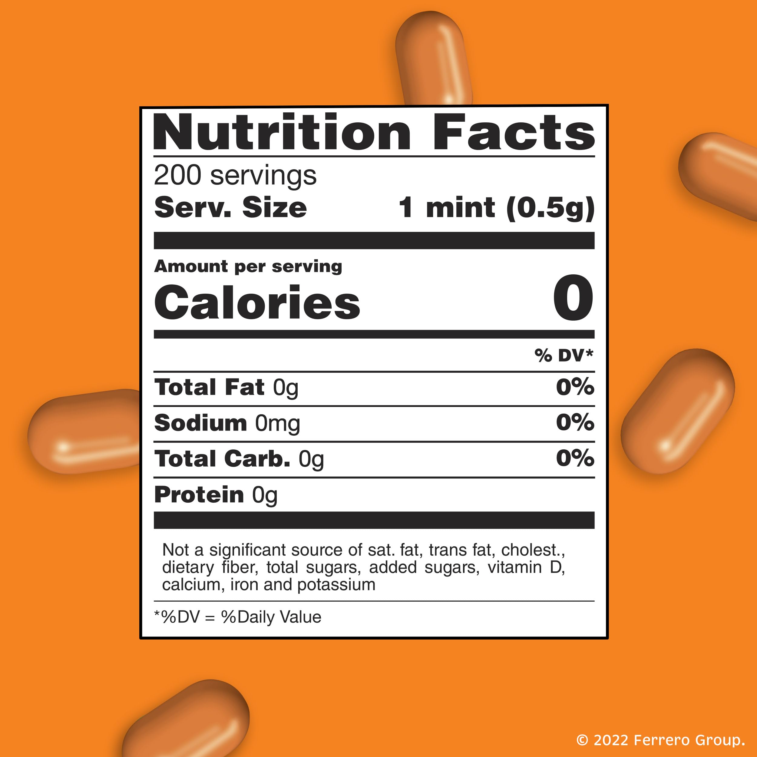 Tic Tac Orange Flavored Mints - 8 Pack (3.4 Oz Each) | Fresh Breath Mints for On-The-Go, Work, Travel & Daily Use | Refreshing Candy for Office, Car & Purse