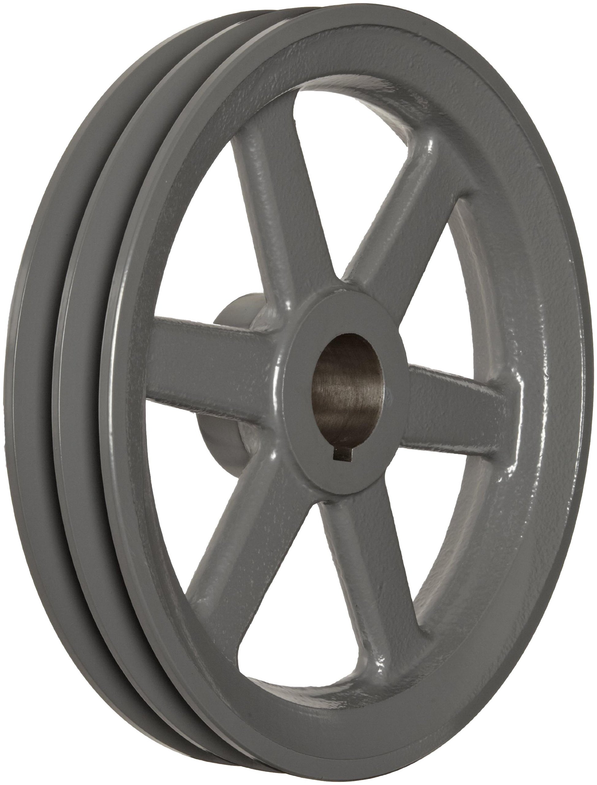 2AK3912 FHP Bored-to-Size V-Belt Sheave - A Belt Section, 2 Grooves, Cast Iron, 3.75