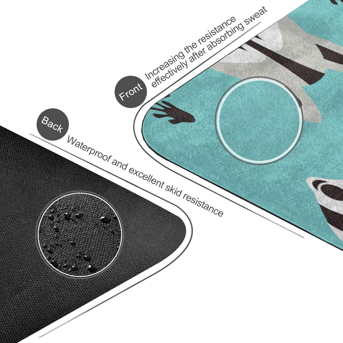 Premium Non-Slip Raccoon Print Yoga Mat - 71