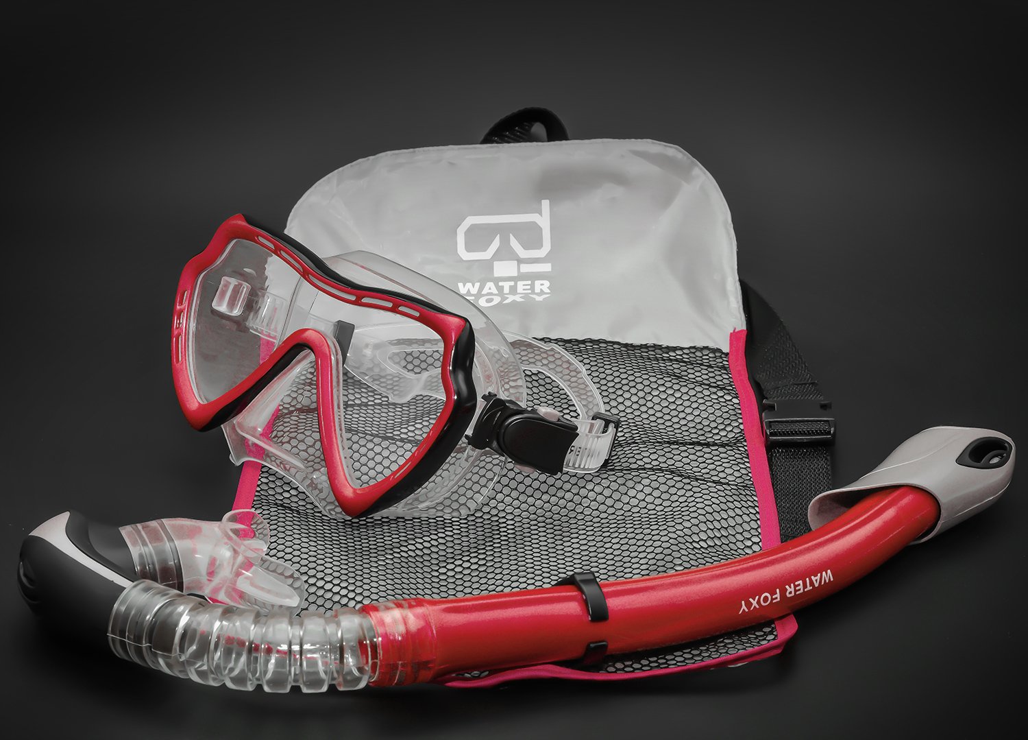 Snorkel Set with Anti-Fog Diving Mask & Dry Snorkel - Single Lens Swim Mask with Purge Valve & Anti-Splash Guard for Kids, Youth & Adults - Perfect for Pool, Beach & Ocean Adventures