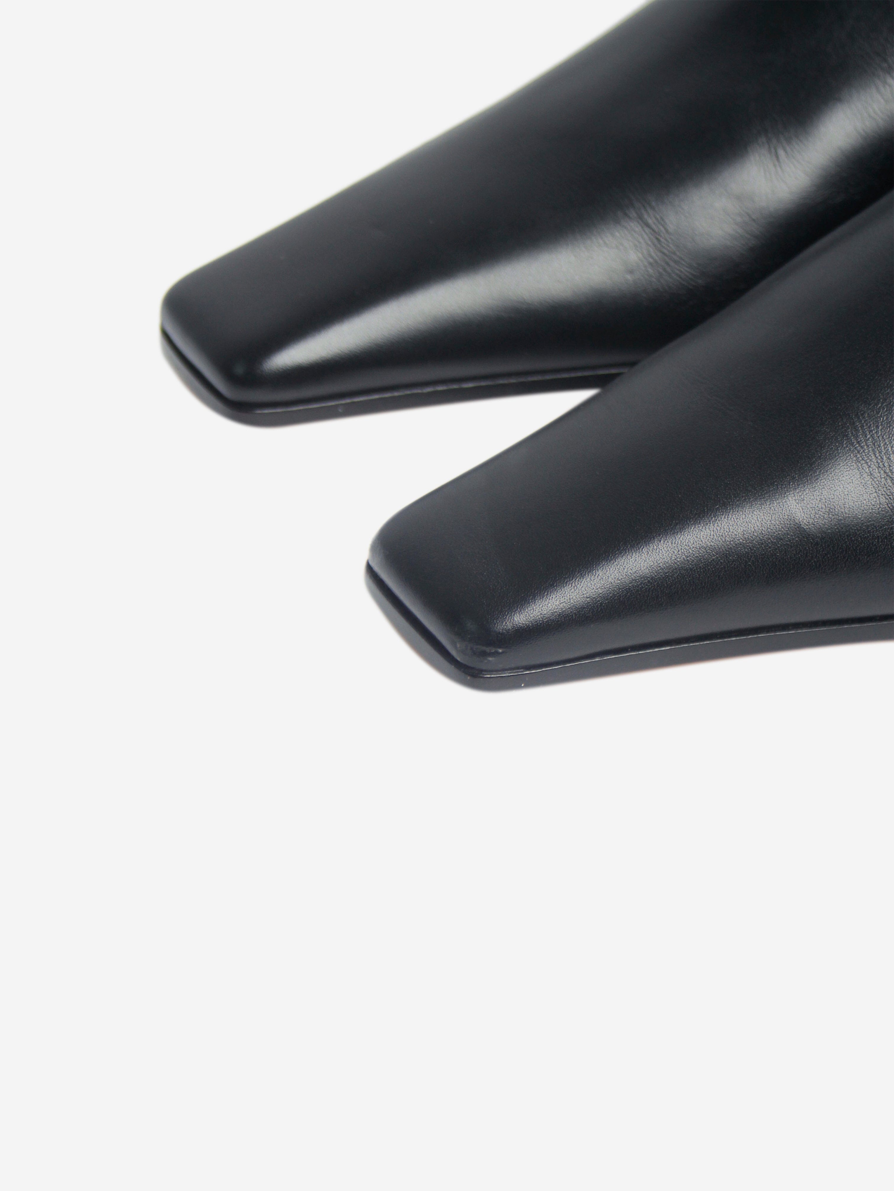 Black Marfa Leather Knee High Boots Women's Size EU 37 (US 7) - Stylish Winter & Fall Fashion for Office, Party & Casual Wear
